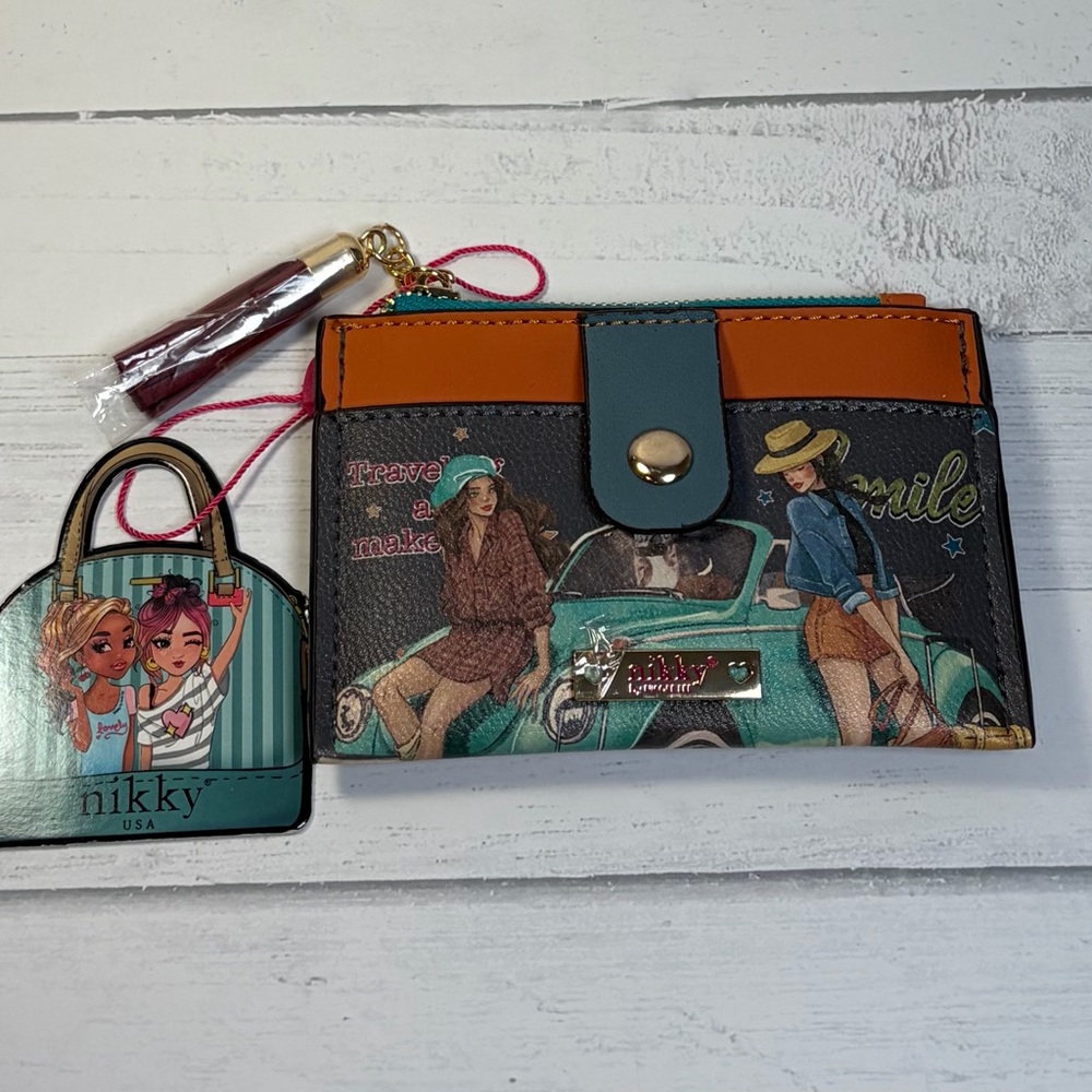 Nikky by Nicole Lee USA Retro Illustration Minimalist & Coin Wallet